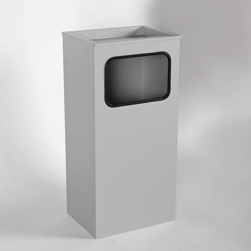 Szagato Aschenbecher mit Mülleimer Classic 62x30x23cm 12 ltr. grau inkl. Inneneimer SZAGATO Standascher Aschenbecher Abfalleimer Mülleimer mit Aschenbecher