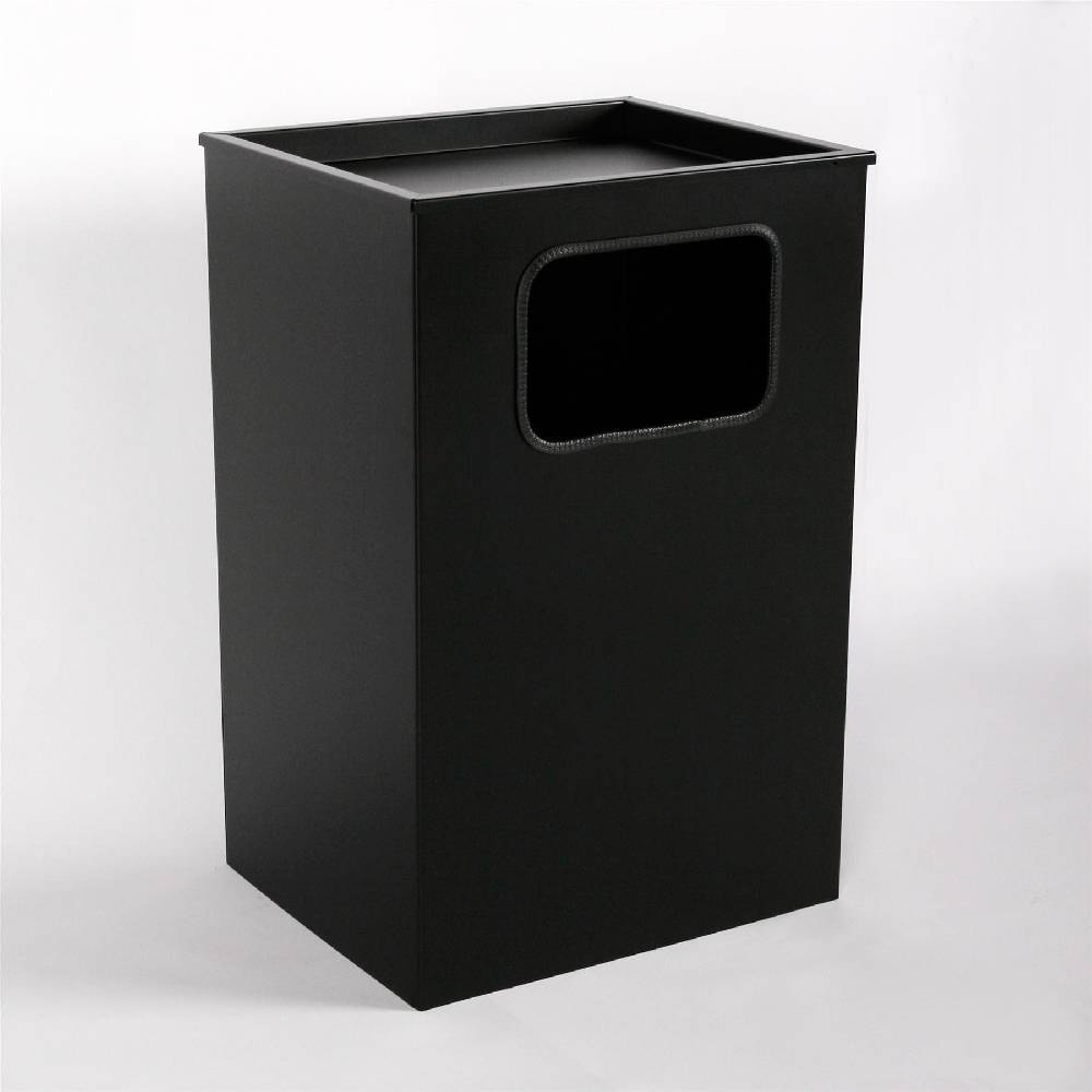 Szagato Aschenbecher mit Mülleimer Classic 62x40x33cm 28 ltr Schwarz inkl Inneneimer SZAGATO Standascher Abfalleimer Mülleimer mit Aschenbecher Abfallsammler