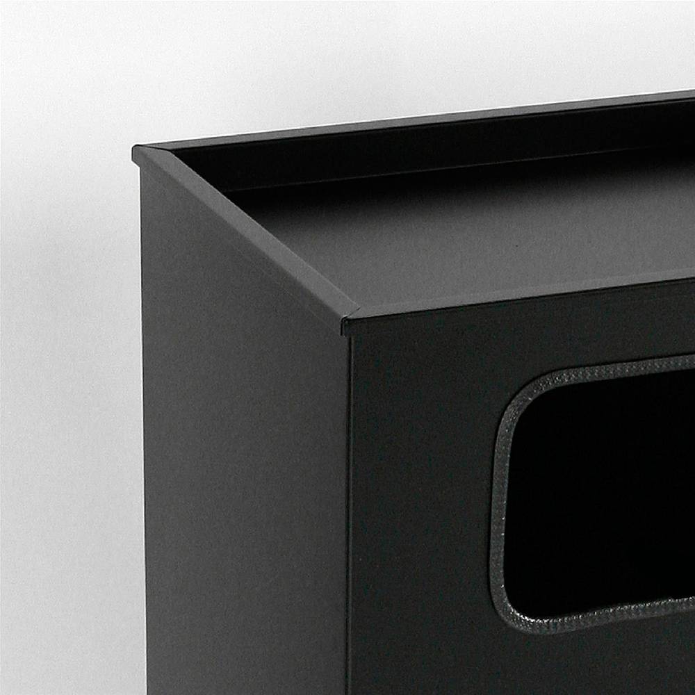 Szagato Aschenbecher mit Mülleimer Classic 62x40x33cm 28 ltr Schwarz inkl Inneneimer SZAGATO Standascher Abfalleimer Mülleimer mit Aschenbecher Abfallsammler Clearance-Verkauf