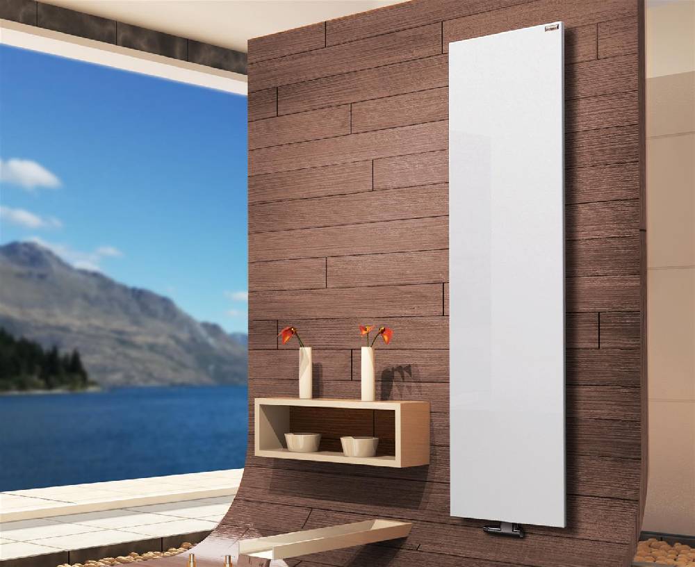 Szagato BADHEIZKOERPER Design Mirror 3 180x47cm 1118 Watt Edelstahl matt (+2 Halter 50mm) SZAGATO Designheizkörper Handtuchheizkörper mit Mittelanschluss