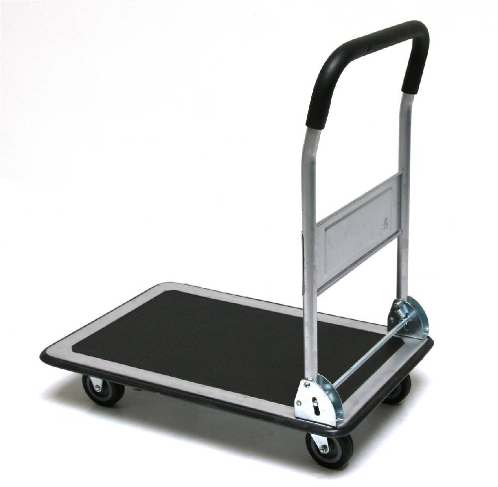 Szagato 150 kg Eco Plattformwagen 74x48cm grau Tischwagen Schiebebügelwagen Rollwagen Rollregal Werkstattwagen Trasportwagen günstig kaufen