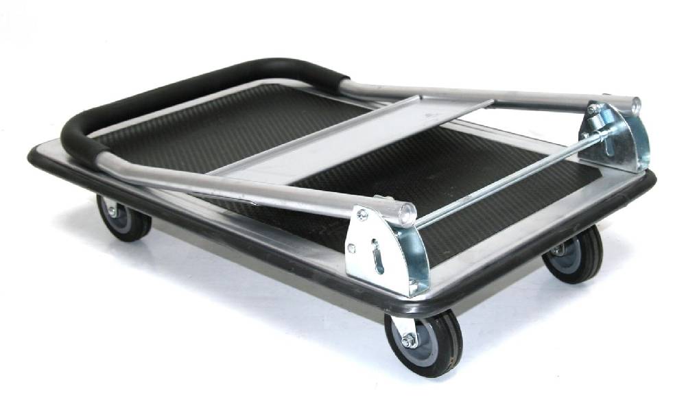 Szagato 150 kg Eco Plattformwagen 74x48cm grau Tischwagen Schiebebügelwagen Rollwagen Rollregal Werkstattwagen Trasportwagen günstig kaufen Angebote