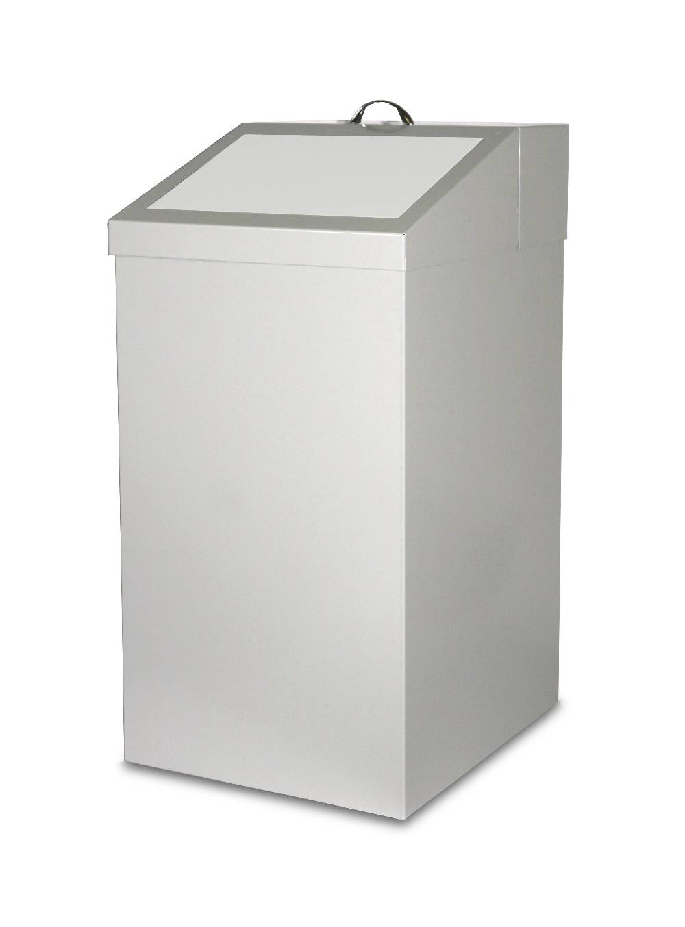 Szagato Abfallbehälter 54 ltr. HxBxT 65x34x38cm weiß SZAGATO Made in Germany Abfalleimer Abfallsammler Mülleimer großes Volumen Wertstoffsammler groß stehend