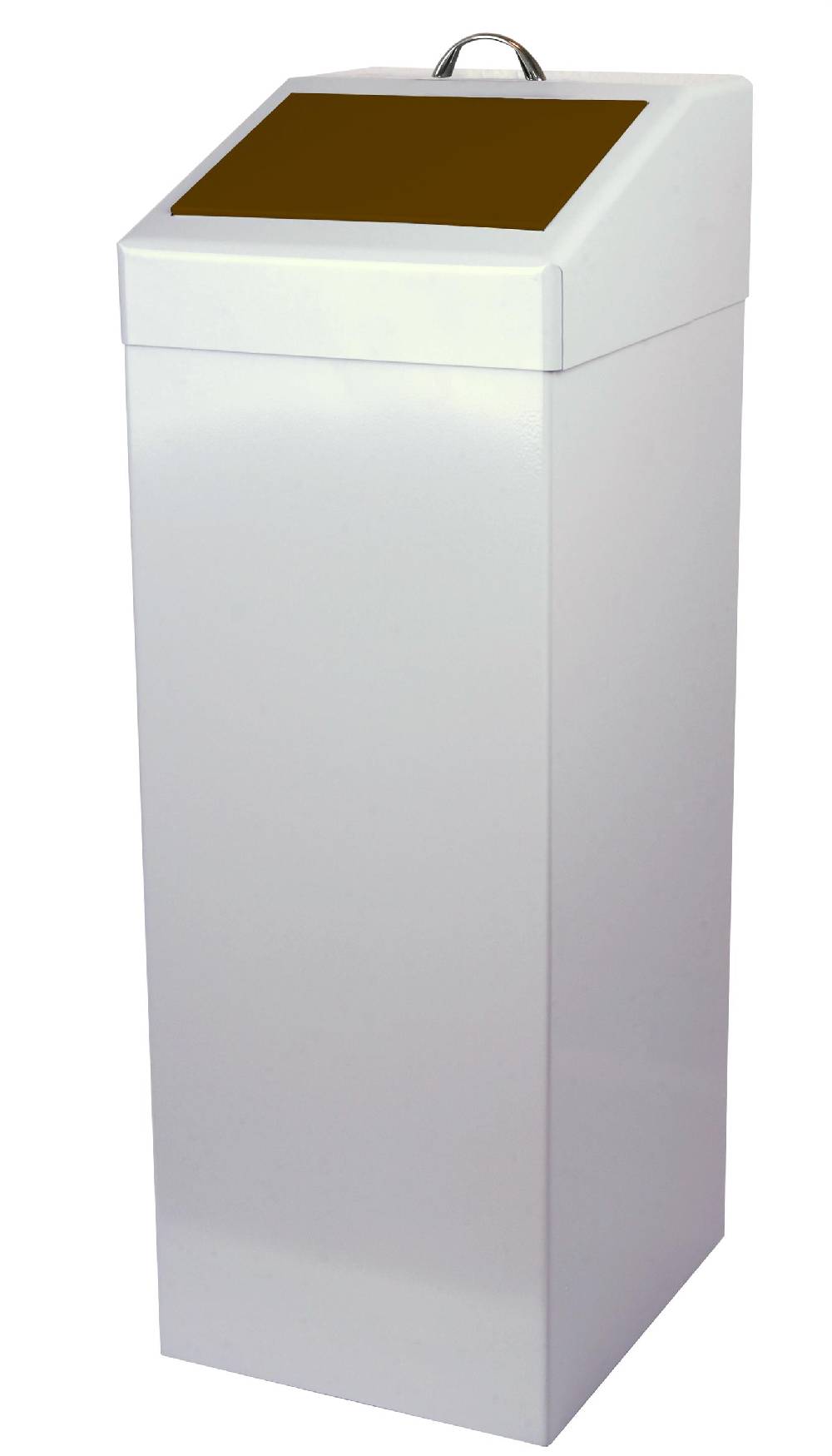 Szagato Abfallbehälter 87 ltr HxBxT 90x34x38cm braun SZAGATO Made in Germany Abfalleimer Abfallsammler Mülleimer großes Volumen Wertstoffsammler groß stehend