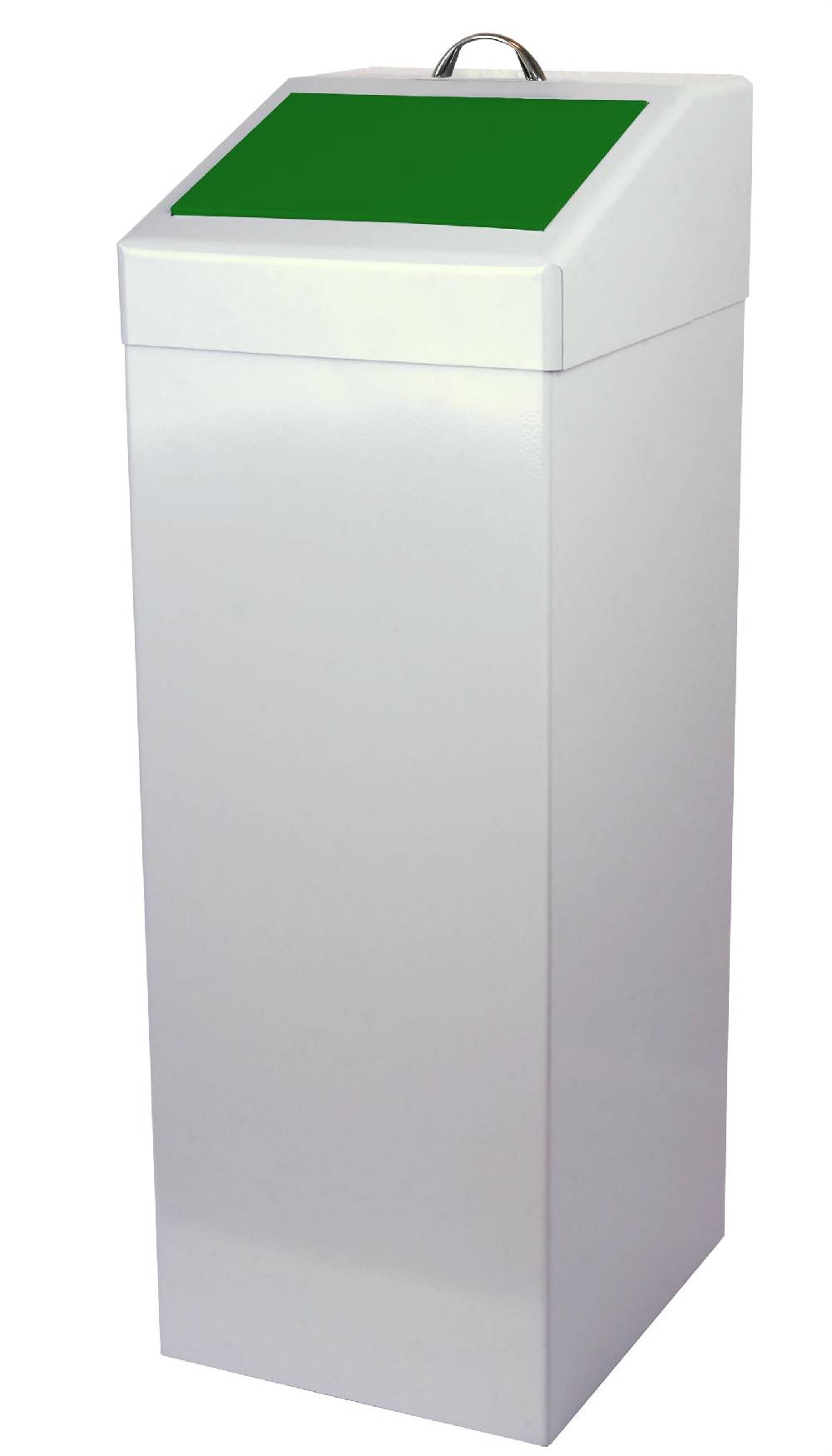 Szagato Abfallbehälter 87 ltr. HxBxT 90x34x38cm grün SZAGATO Made in Germany Abfalleimer Abfallsammler Mülleimer großes Volumen Wertstoffsammler groß stehend