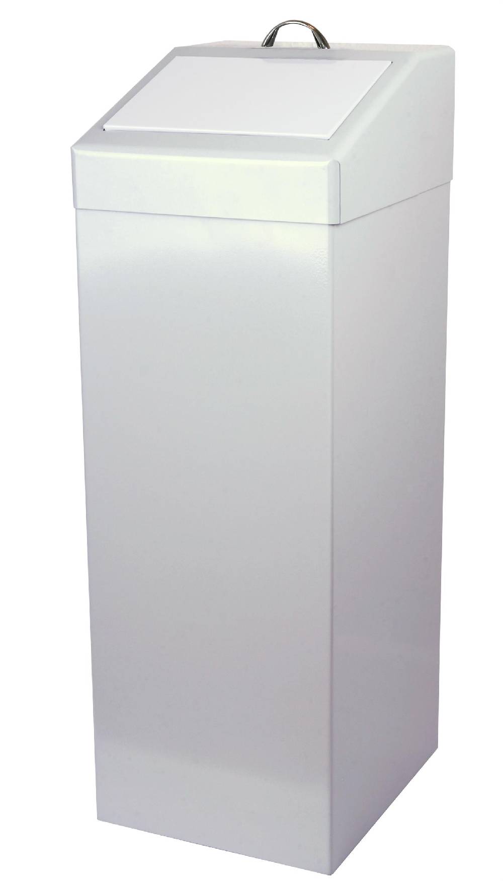 Szagato Abfallbehälter 87 ltr. HxBxT 90x34x38cm weiß SZAGATO Made in Germany Abfalleimer Abfallsammler Mülleimer großes Volumen Wertstoffsammler groß stehend