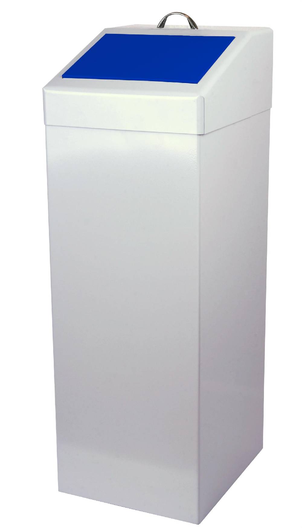 Szagato Abfallbehälter 87 ltr. HxBxT 95x34x38cm blau SZAGATO Made in Germany Abfalleimer Abfallsammler Mülleimer großes Volumen Wertstoffsammler groß stehend