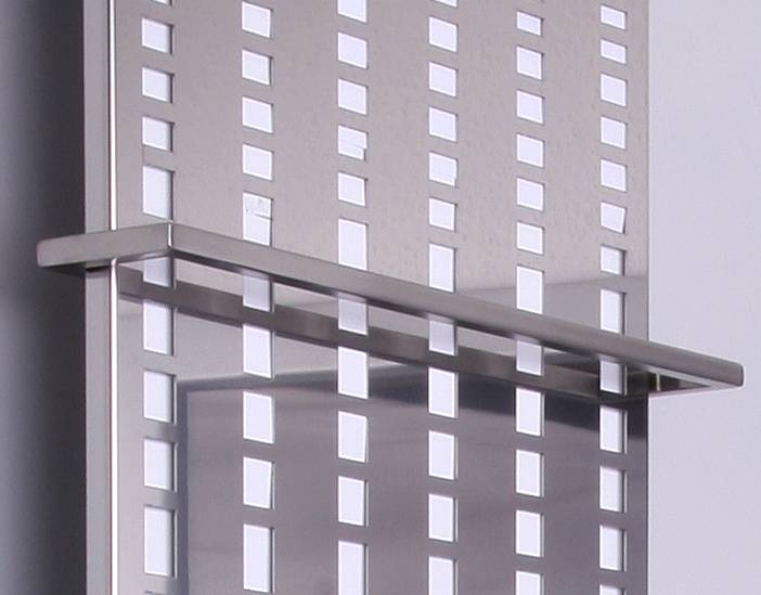 Szagato BADHEIZKÖRPER Design broken Mirror 2 120x47cm 799 Watt Edelstahl (+1 Halter 15mm) SZAGATO Designheizkörper Mittelanschluss Paneelheizkörper Wochenangebot