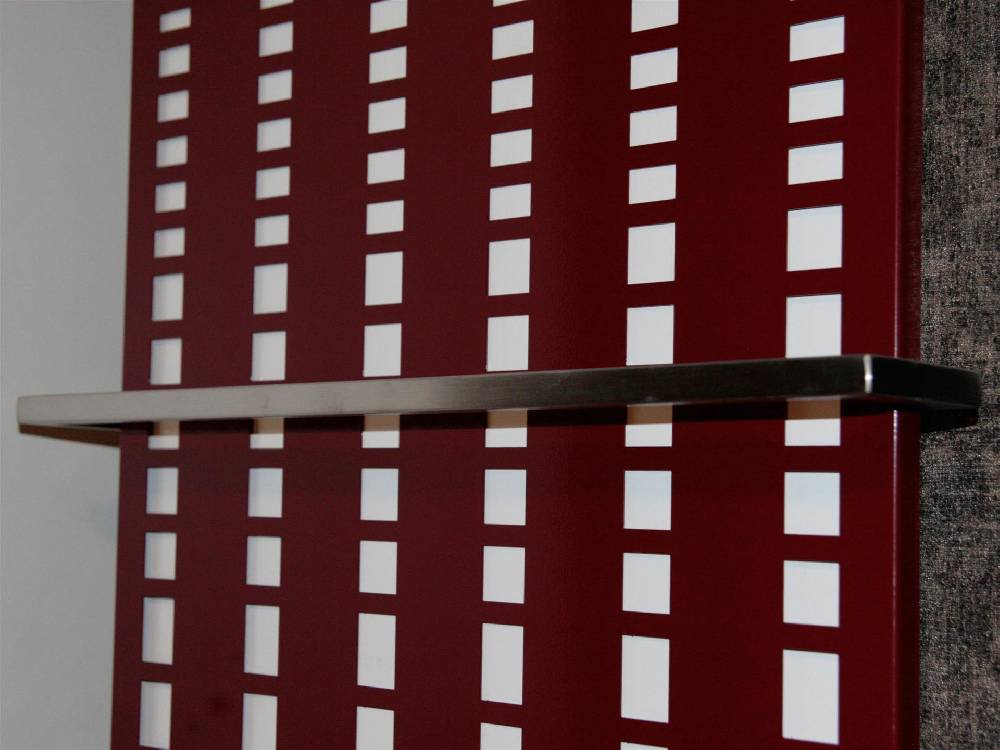 Szagato BADHEIZKÖRPER Design broken Mirror 2 120x47cm 799Watt rot (+1 Halter 15mm) SZAGATO Designheizkörper Handtuchheizkörper Mittelanschluss Handtuchwärmer Bis zu 55% Rabatt