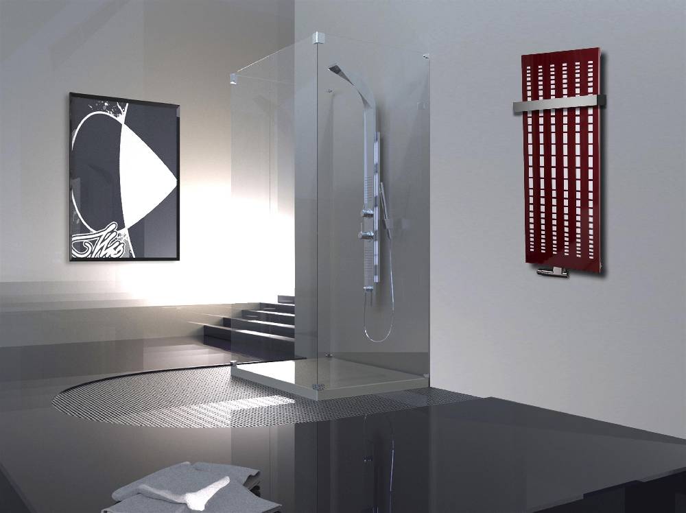 Szagato BADHEIZKÖRPER Design broken Mirror 2 120x47cm 799Watt rot (+1 Halter 50mm) SZAGATO Designheizkörper Handtuchheizkörper Mittelanschluss Handtuchwärmer Discount Store für neue Produkte