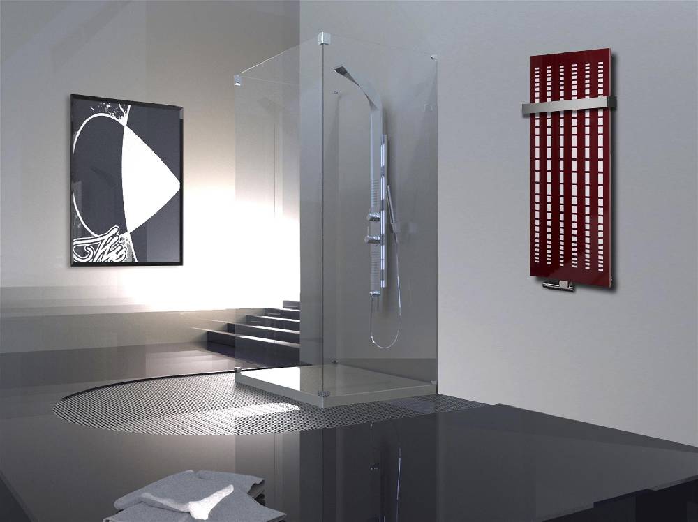 Szagato BADHEIZKÖRPER Design broken Mirror 2 120x47cm 799Watt rot (+1 Halter 50mm) SZAGATO Designheizkörper Handtuchheizkörper Mittelanschluss Handtuchwärmer Discount Store für neue Produkte