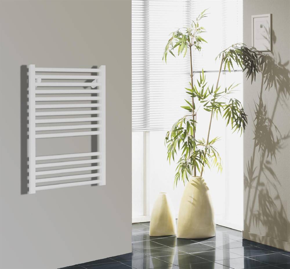 Szagato BADHEIZKÖRPER Design Berlin 1 69x50cm 387 Watt weiß SZAGATO Handtuchheizkörper mit Seitenanschluss Handtuchwärmer mit Seitenanschluss