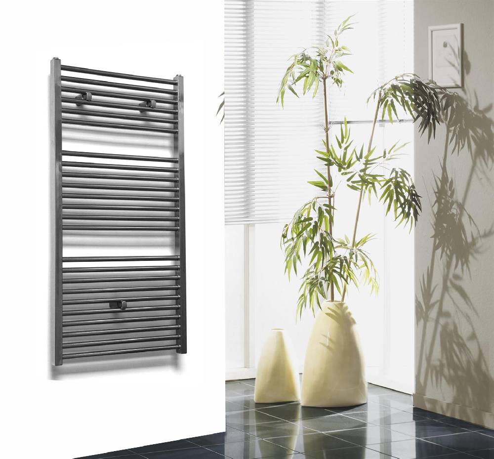 Szagato BADHEIZKÖRPER Design Berlin 2 113 x 60cm 791 Watt Edelstahloptik SZAGATO Handtuchheizkörper mit Seitenanschluss Handtuchwärmer mit Seitenanschluss