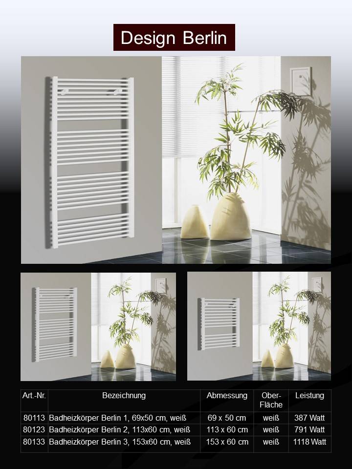 Szagato BADHEIZKÖRPER Design Berlin 2 113 x 60cm 791 Watt weiß SZAGATO Handtuchheizkörper mit Seitenanschluss Handtuchwärmer mit Seitenanschluss Online