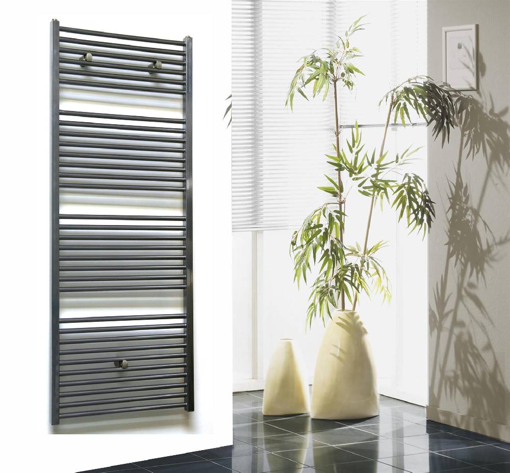 Szagato BADHEIZKÖRPER Design Berlin 3 153x60cm 1118 Watt Edelstahloptik SZAGATO Handtuchheizkörper mit Seitenanschluss Handtuchwärmer mit Seitenanschluss