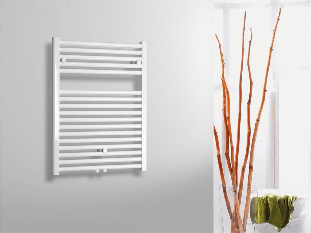 Szagato BADHEIZKÖRPER Design Bremen 1 77x60cm 671 Watt weiß SZAGATO Handtuchheizkörper Mittelanschluss Handtuchwärmer Mittelanschluss