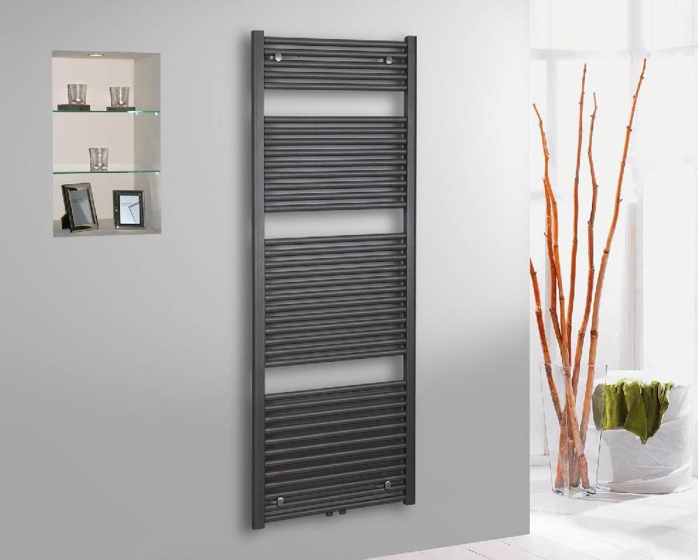 Szagato BADHEIZKÖRPER Design Bremen 3 177x60cm 1450 Watt anthrazit moonstone SZAGATO Handtuchheizkörper Mittelanschluss Handtuchwärmer Mittelanschluss