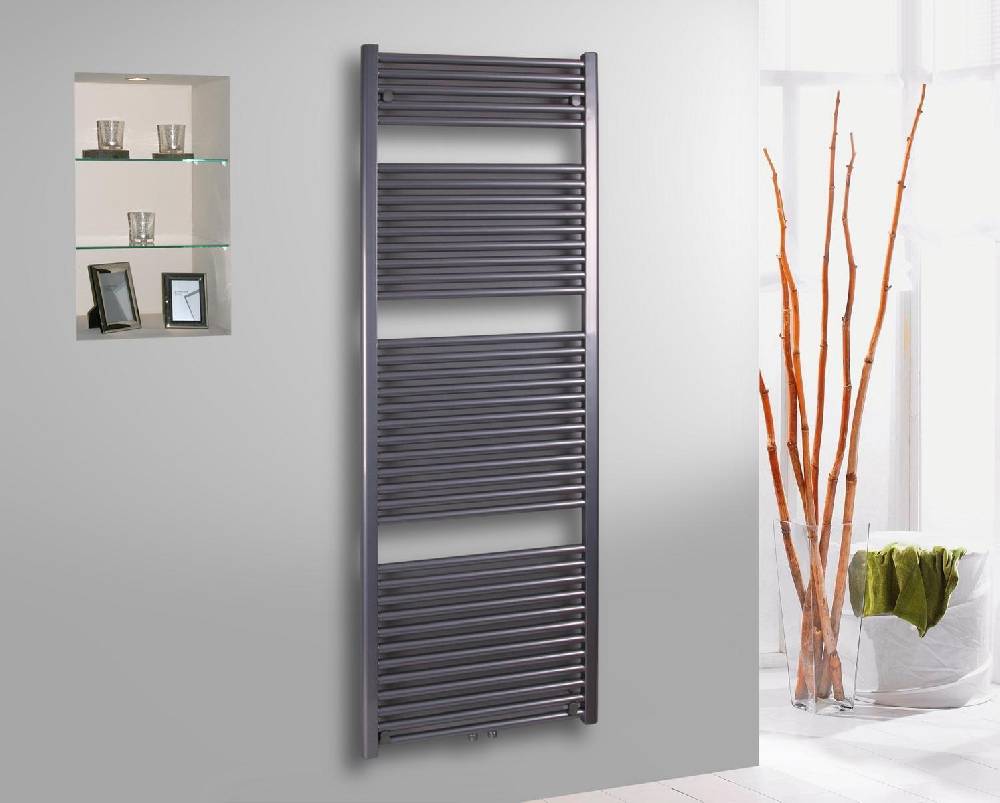 Szagato BADHEIZKÖRPER Design Bremen 3 177x60cm 1450 Watt Edelstahloptik SZAGATO Handtuchheizkörper Mittelanschluss Handtuchwärmer Mittelanschluss