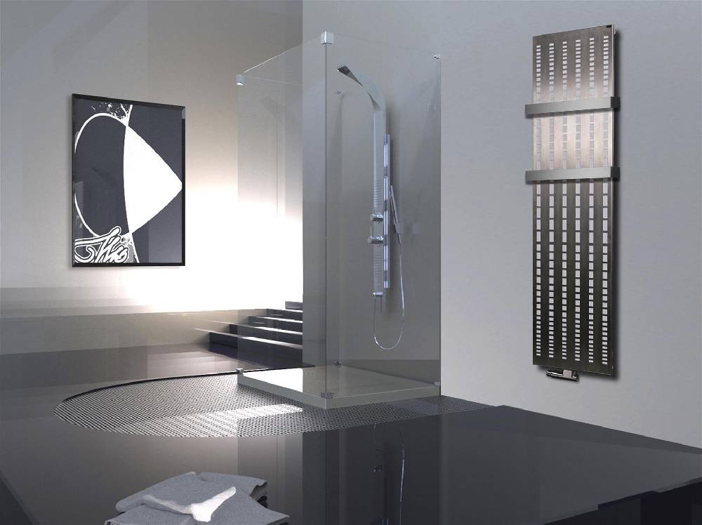 Szagato BADHEIZKÖRPER Design broken Mirror 3 180x47cm 1118 Watt Edelstahl matt (+2 Halter 50mm) SZAGATO Designheizkörper mit Mittelanschluss Handtuchwärmer Günstig kaufen