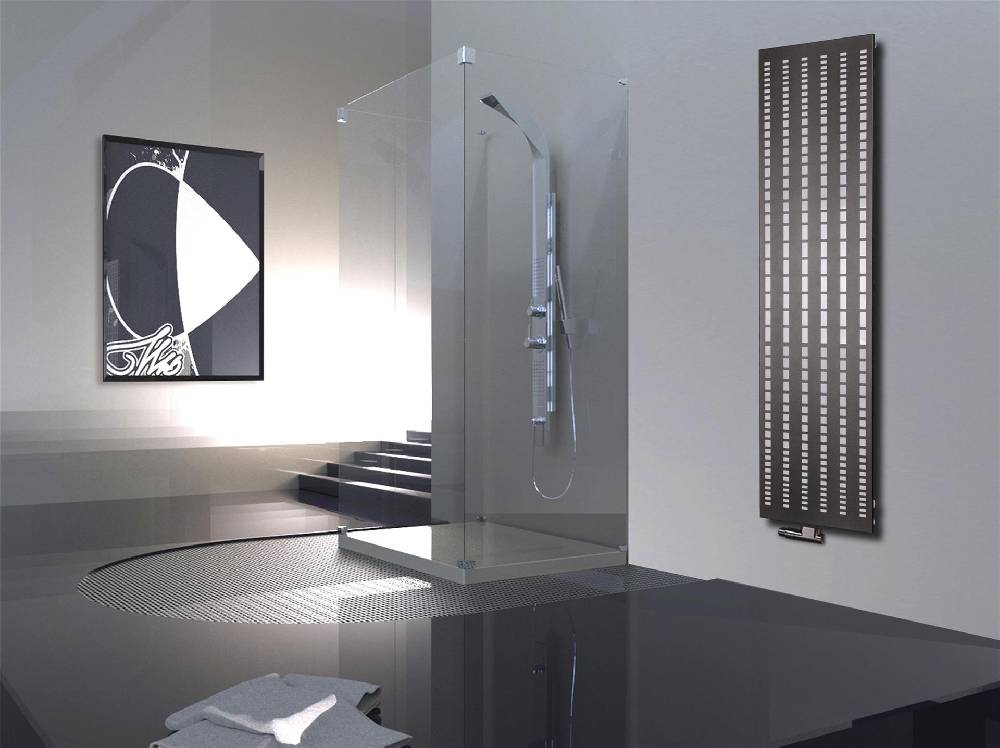 Szagato BADHEIZKÖRPER Design broken Mirror 3 180x47cm 1118Watt anthrazit moonstone SZAGATO Designheizkörper Handtuchheizkörper Mittelanschluss Handtuchwärmer Vatertagsangebot