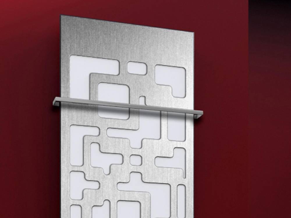 Szagato BADHEIZKÖRPER Design Downtown 3 180x47cm 1118 Watt Edelstahl matt (+2 Halter 15mm) SZAGATO Designheizkörper Handtuchheizkörper mit Mittelanschluss Top Angebot