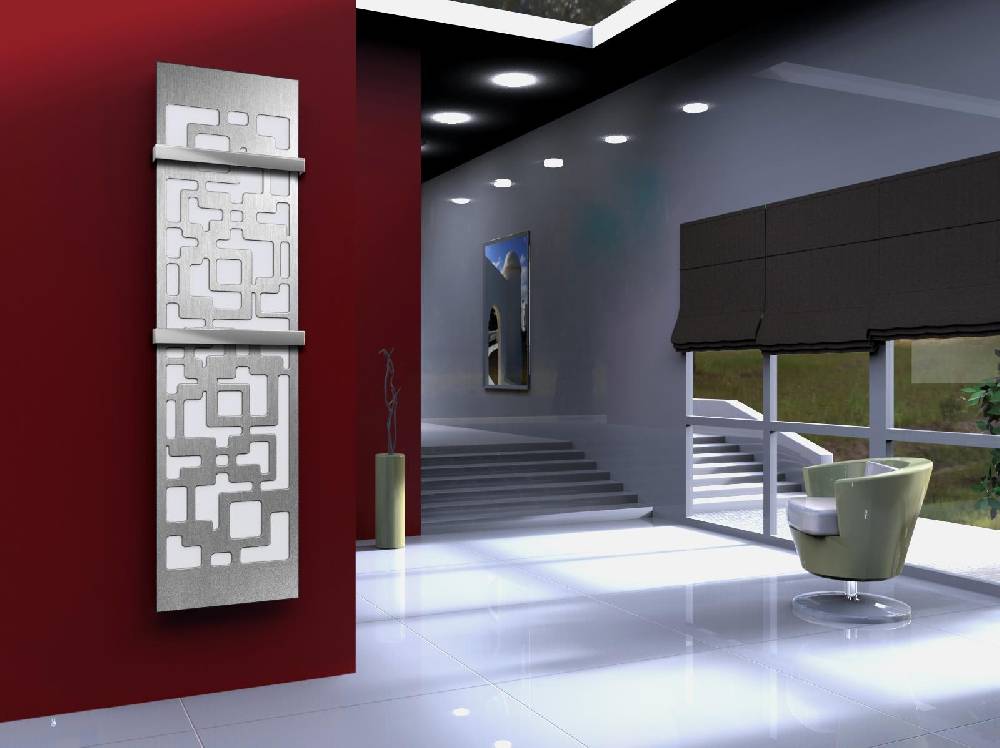 Szagato BADHEIZKÖRPER Design Downtown 3 180x47cm 1118 Watt Edelstahl matt (+2 Halter 50mm) SZAGATO Designheizkörper Handtuchheizkörper mit Mittelanschluss Neueste Mode