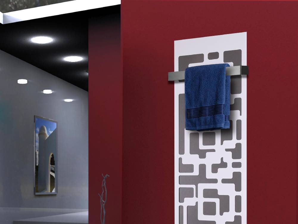 Szagato BADHEIZKÖRPER Design Downtown 3 180x47cm 1118 Watt weiß +1 Halter 50mm SZAGATO Designheizkörper Handtuchheizkörper mit Mittelanschluss Handtuchwärmer Exklusive Angebote