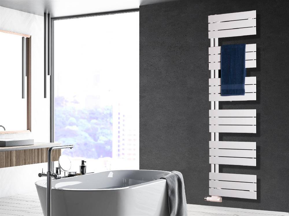 Szagato BADHEIZKÖRPER Design Chicago 3 175x50cm 740 Watt weiß SZAGATO Designheizkörper Handtuchheizkörper mit Mittelanschluss Handtuchwärmer