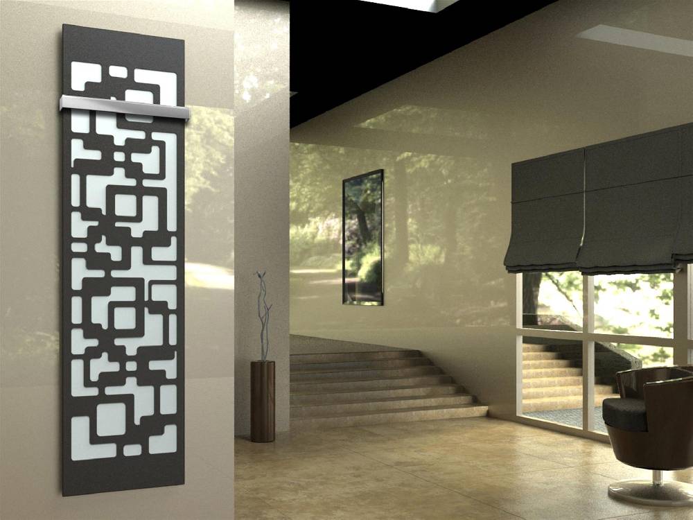 Szagato BADHEIZKÖRPER Design Downtown 3 180x47cm 1118 Watt anthrazit - moonstone (+1 Halter 50mm) SZAGATO Designheizkörper mit Mittelanschluss Handtuchwärmer