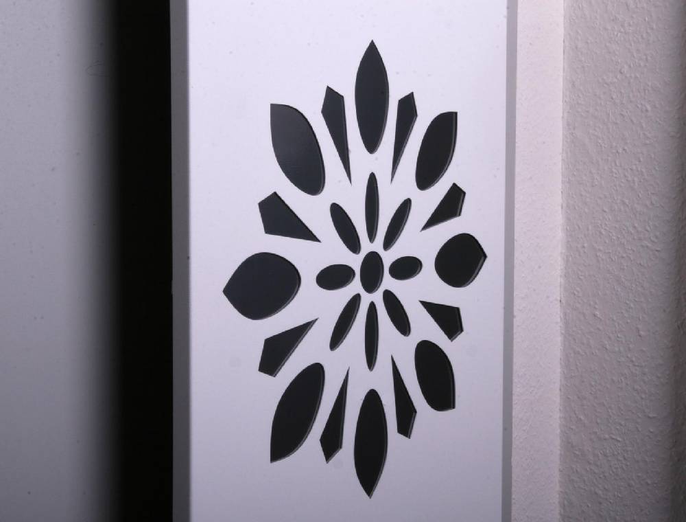 Szagato BADHEIZKÖRPER Design Flower 3 180x47cm 1118 Watt weiß SZAGATO Designheizkörper Handtuchheizkörper mit Mittelanschluss Handtuchwärmer Fabrikverkauf