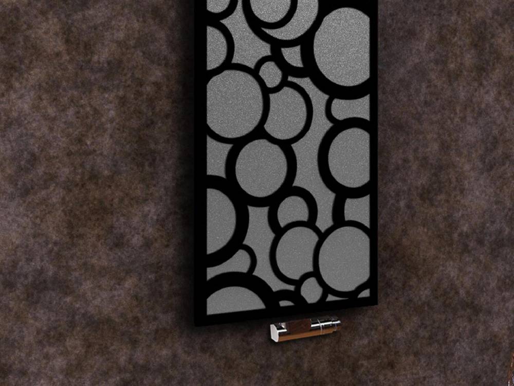 Szagato BADHEIZKÖRPER Design Kreta 2 120x47cm 799 Watt anthrazit moonstone schwarz (+1 Halter 15mm) SZAGATO Designheizkörper Mittelanschluss Handtuchwärmer Fabrikpreis