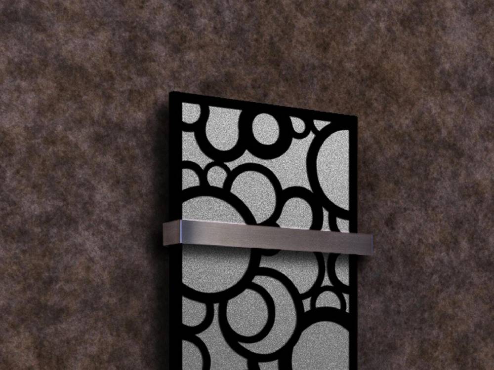Szagato BADHEIZKÖRPER Design Kreta 2 120x47cm 799 Watt anthrazit moonstone schwarz (+1 Halter 50mm) SZAGATO Designheizkörper Mittelanschluss Handtuchwärmer Sonderangebot