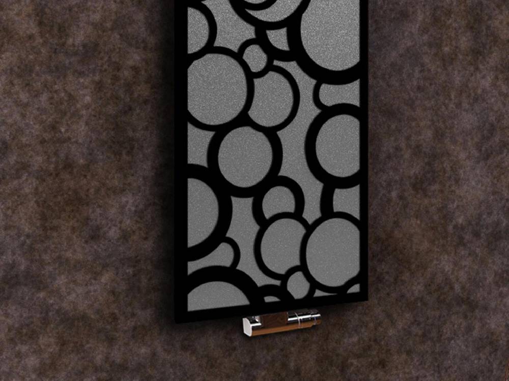 Szagato BADHEIZKÖRPER Design Kreta 2 120x47cm 799 Watt anthrazit moonstone schwarz (+1 Halter 50mm) SZAGATO Designheizkörper Mittelanschluss Handtuchwärmer Sonderangebot