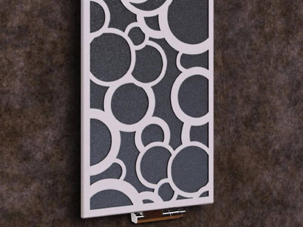Szagato BADHEIZKÖRPER Design Kreta 2 120x47cm 799 Watt anthrazit moonstone weiß (+1 Halter 50mm) SZAGATO Designheizkörper mit Mittelanschluss Handtuchwärmer Versandkostenfrei