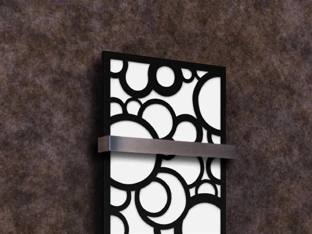Szagato BADHEIZKÖRPER Design Kreta 2 120x47cm 799 Watt weiß schwarz +1 Halter 50mm SZAGATO Designheizkörper Handtuchheizkörper Mittelanschluss Handtuchwärmer Online Shopping