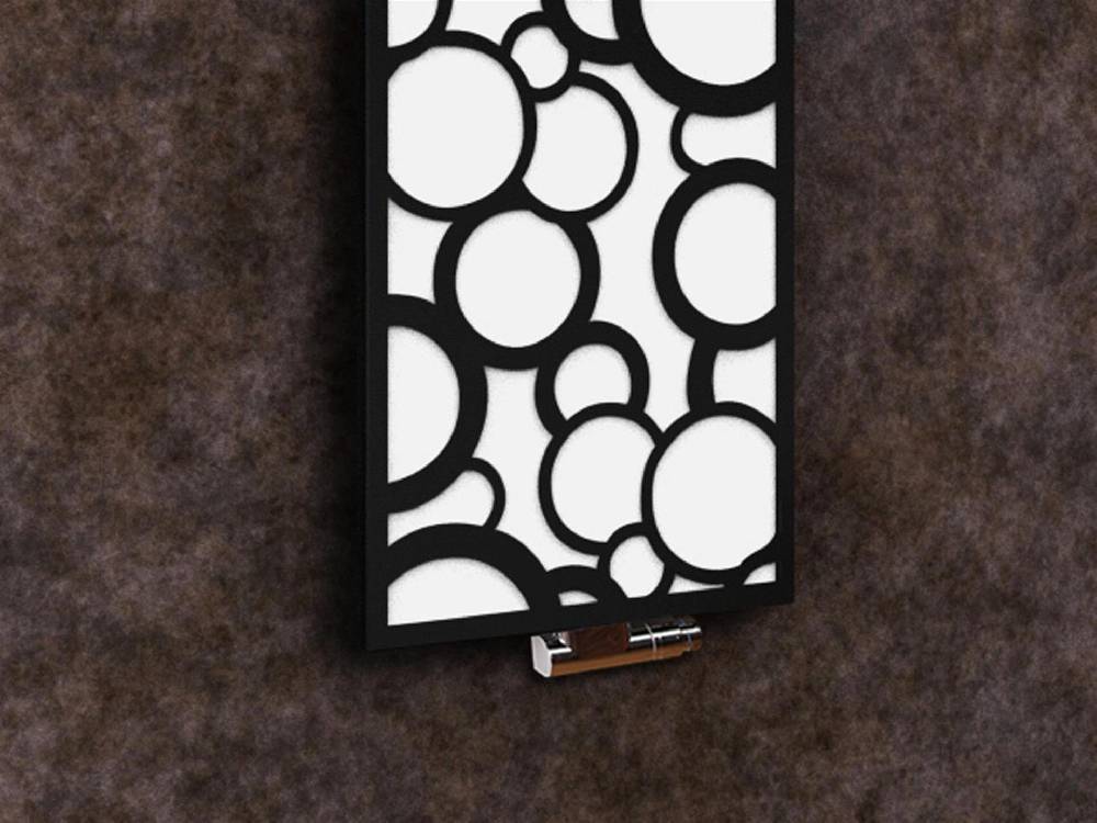 Szagato BADHEIZKÖRPER Design Kreta 2 120x47cm 799 Watt weiß schwarz +1 Halter 50mm SZAGATO Designheizkörper Handtuchheizkörper Mittelanschluss Handtuchwärmer Online Shopping