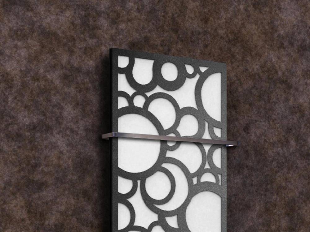 Szagato BADHEIZKÖRPER Design Kreta 2 120x47cm 799Watt weiß anthrazit - moonstone (+1 Halter 15mm) SZAGATO Designheizkörper mit Mittelanschluss Handtuchwärmer Preisnachlass