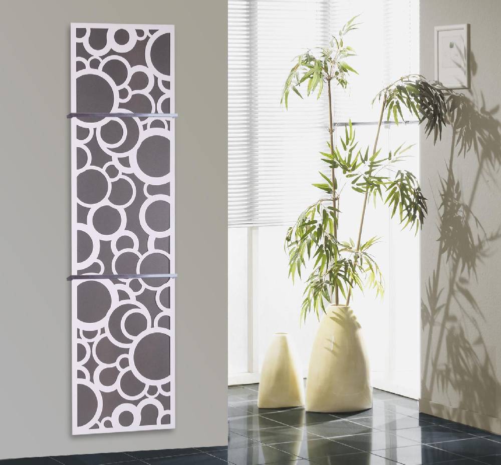 Szagato BADHEIZKÖRPER Design Kreta 3 180x47cm 1118 Watt anthrazit moonstone weiß (+2 Halter 15mm) SZAGATO Designheizkörper mit Mittelanschluss Handtuchwärmer
