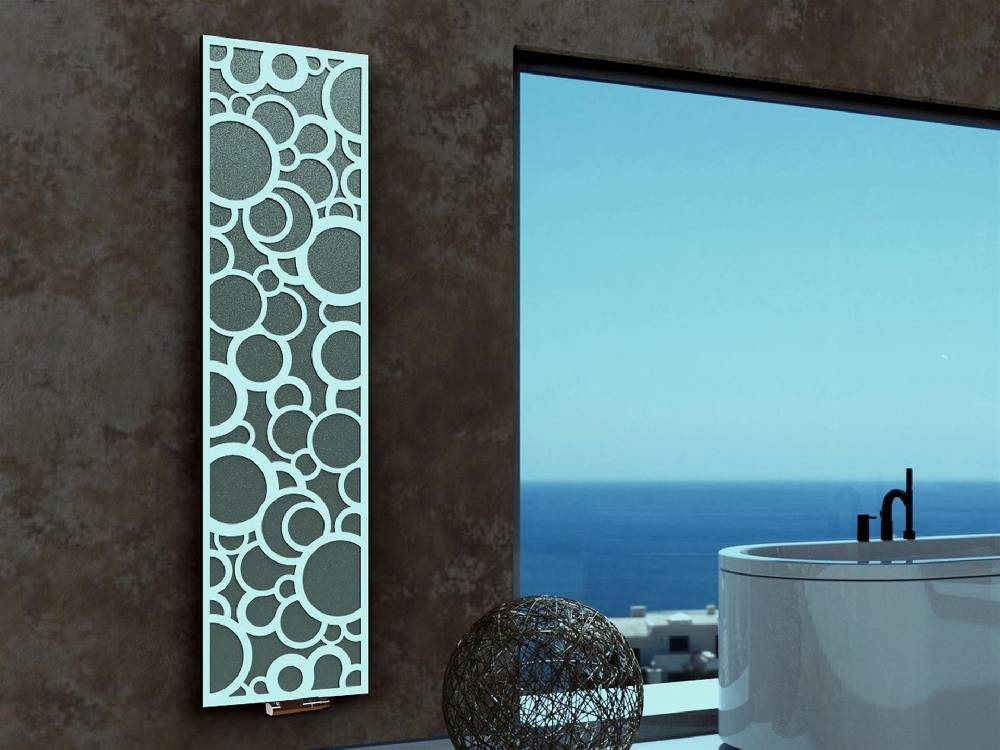 Szagato BADHEIZKÖRPER Design Kreta 3 180x47cm 1118 Watt anthrazit moonstone weiß SZAGATO Designheizkörper Handtuchheizkörper Mittelanschluss Handtuchwärmer