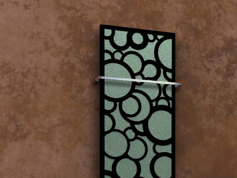 Szagato BADHEIZKÖRPER Design Kreta 3 180x47cm 1118 Watt schwarz (+1 Halter 15mm) SZAGATO Designheizkörper Handtuchheizkörper Mittelanschluss Handtuchwärmer Lagerräumung