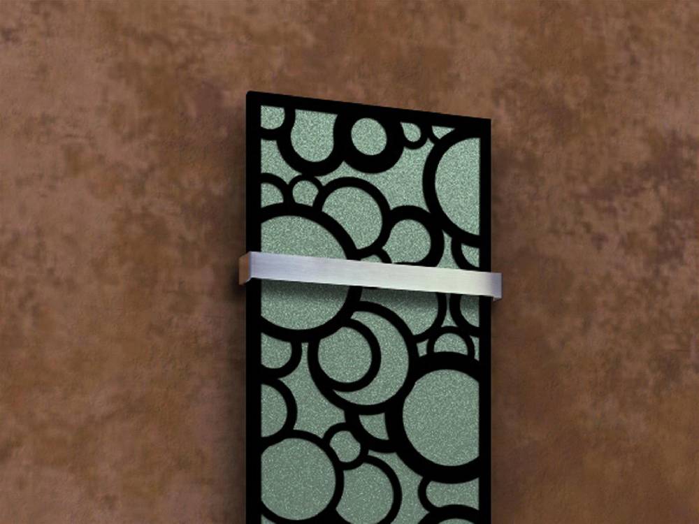 Szagato BADHEIZKÖRPER Design Kreta 3 180x47cm 1118 Watt schwarz (+1 Halter 50mm) SZAGATO Designheizkörper Handtuchheizkörper Mittelanschluss Handtuchwärmer Heißer Verkauf
