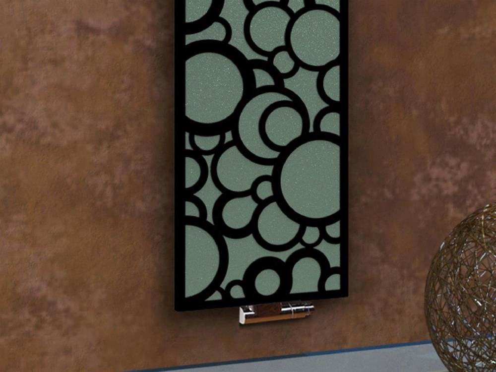 Szagato BADHEIZKÖRPER Design Kreta 3 180x47cm 1118 Watt schwarz (+1 Halter 50mm) SZAGATO Designheizkörper Handtuchheizkörper Mittelanschluss Handtuchwärmer Heißer Verkauf