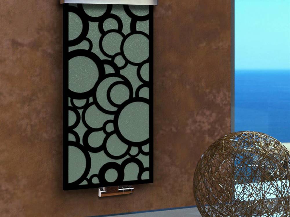 Szagato BADHEIZKÖRPER Design Kreta 3 180x47cm 1118 Watt schwarz (+2 Halter 50mm) SZAGATO Designheizkörper Handtuchheizkörper Mittelanschluss Handtuchwärmer Neueste Mode