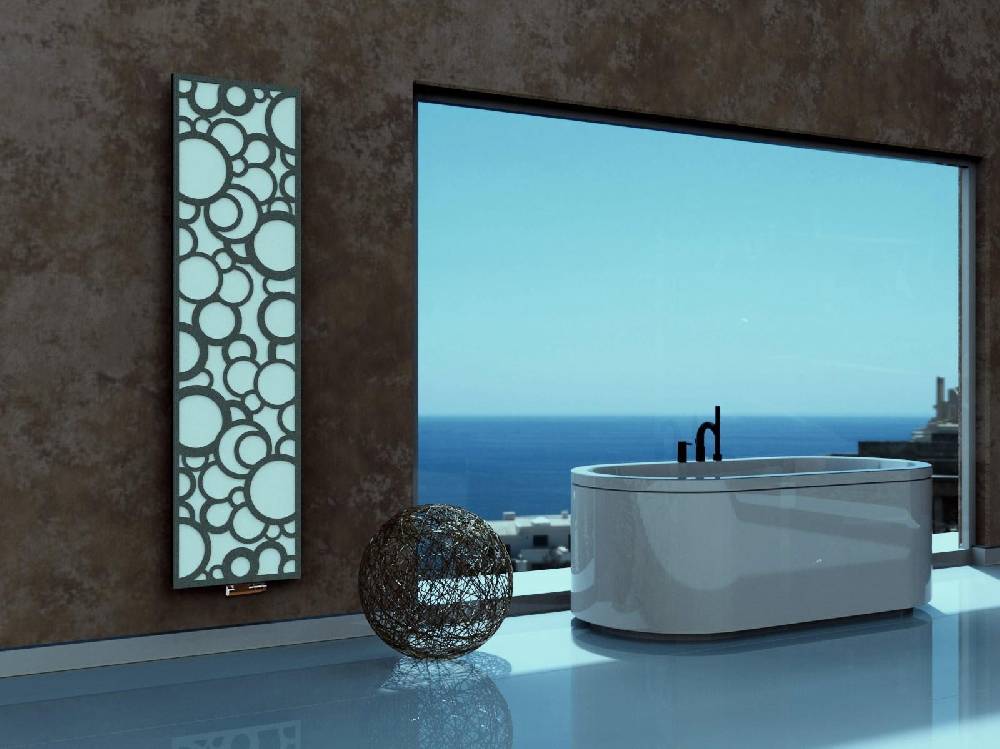 Szagato BADHEIZKÖRPER Design Kreta 3 180x47cm 1118 Watt weiß anthrazit moonstone SZAGATO Designheizkörper Handtuchheizkörper Mittelanschluss Handtuchwärmer Große Rabatte