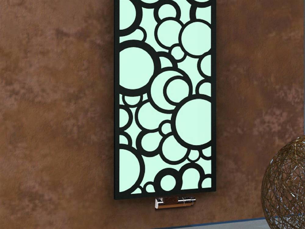 Szagato BADHEIZKÖRPER Design Kreta 3 180x47cm 1118 Watt weiß schwarz SZAGATO Designheizkörper Handtuchheizkörper mit Mittelanschluss Handtuchwärmer Neuheiten