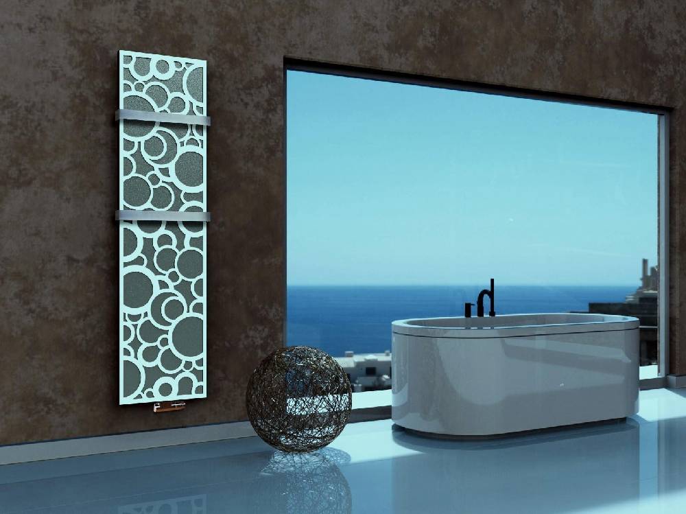 Szagato BADHEIZKÖRPER Design Kreta 3 180x47cm 1118Watt anthrazit - moonstone (+2 Halter 50mm) SZAGATO Designheizkörper Handtuchheizkörper mit Mittelanschluss Bestseller