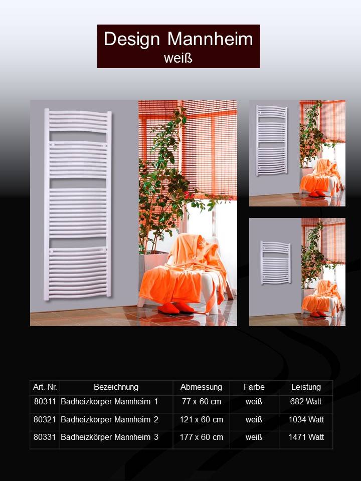 Szagato BADHEIZKÖRPER Design Mannheim 2 121x60cm 1034 Watt weiß SZAGATO Handtuchheizkörper mit Seitenanschluss Handtuchwärmer mit Seitenanschluss Outlet
