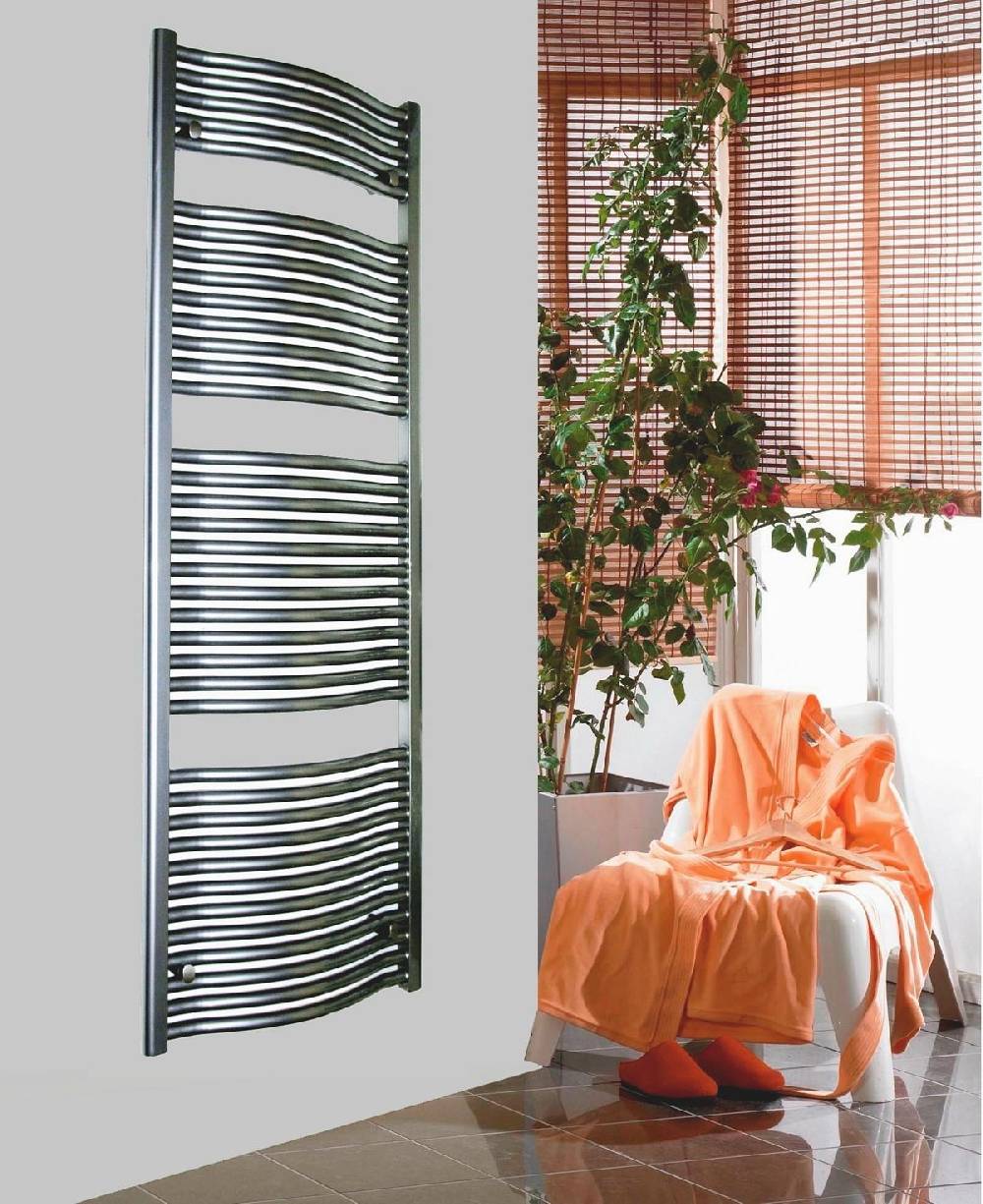 Szagato BADHEIZKÖRPER Design Mannheim 3 177x60cm 1471 Watt Edelstahloptik SZAGATO Handtuchheizkörper mit Seitenanschluss Handtuchwärmer mit Seitenanschluss