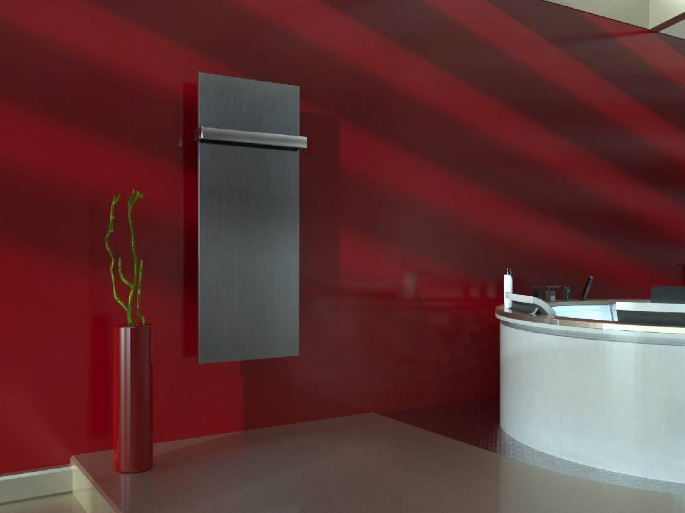 Szagato BADHEIZKÖRPER Design Mirror 2 120x47cm 799 Watt Edelstahl matt (+1 Halter 50mm) SZAGATO Designheizkörper Handtuchheizkörper mit Mittelanschluss