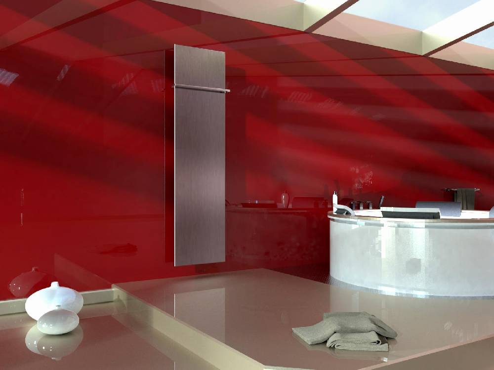 Szagato BADHEIZKÖRPER Design Mirror 3 180x47cm 1118 Watt Edelstahl matt (+1 Halter 15mm) SZAGATO Designheizkörper Handtuchheizkörper mit Mittelanschluss
